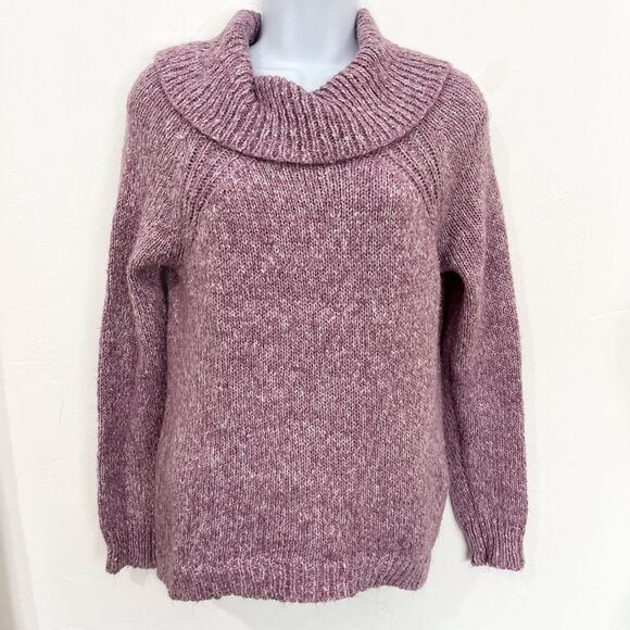 🔥4/$25 Cloud Chaser Turtle Neck Sweater Purple Large - Picture 1 of 9